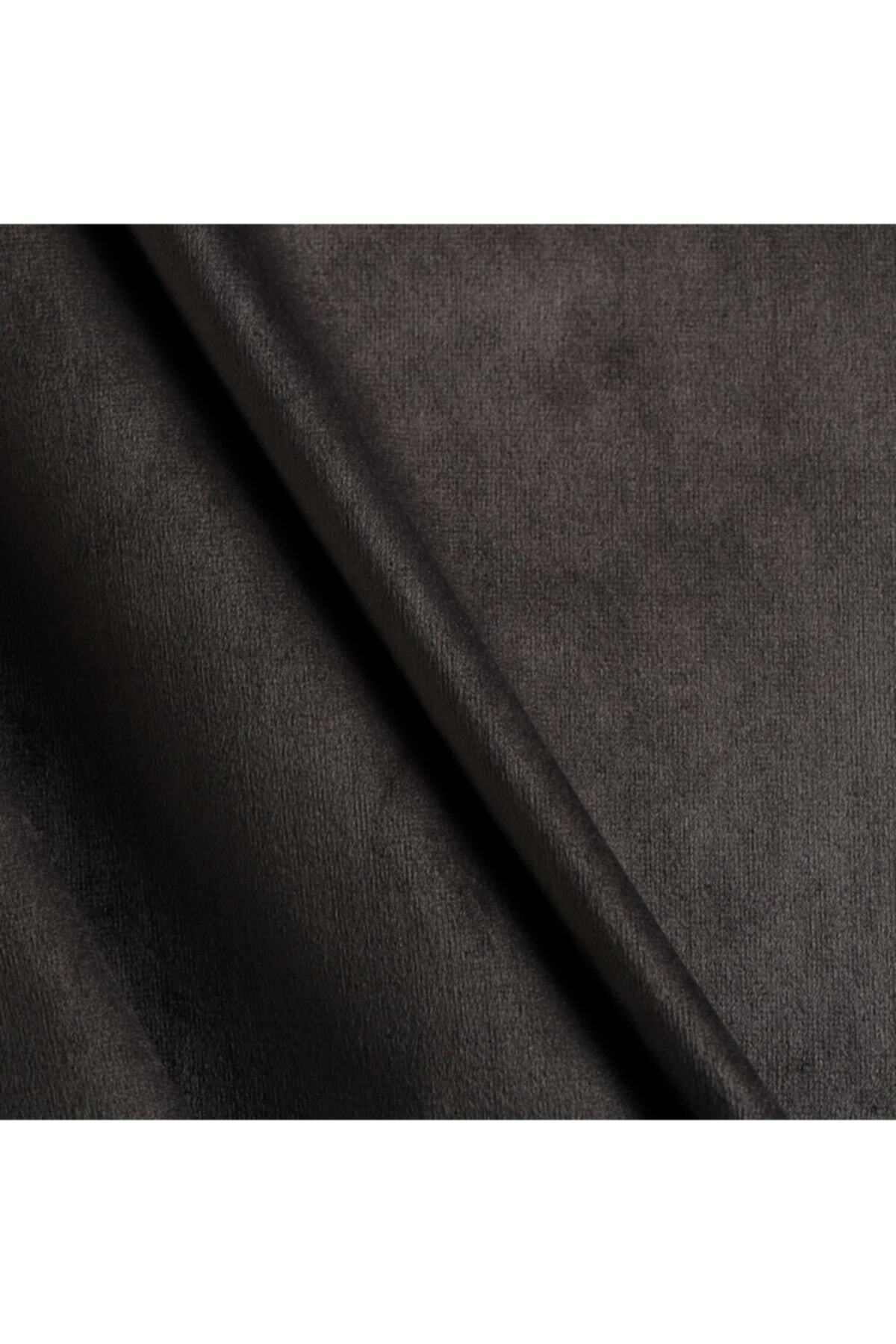 Antrasit Baby Face Yerli Örme Kadife Döşemelik Kumaş