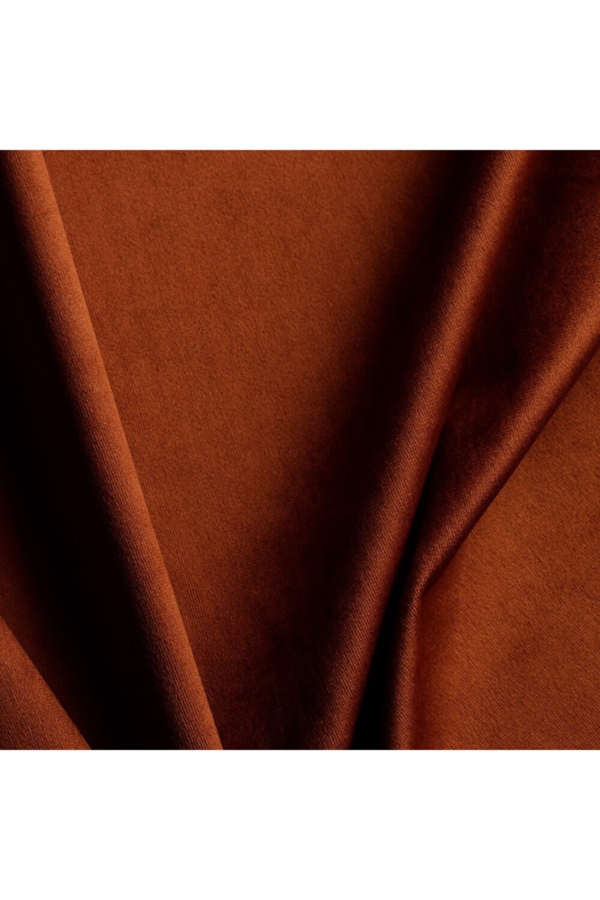 Bakır Renk Babyface Ithal Örme Kadife Döşemelik Kumaş