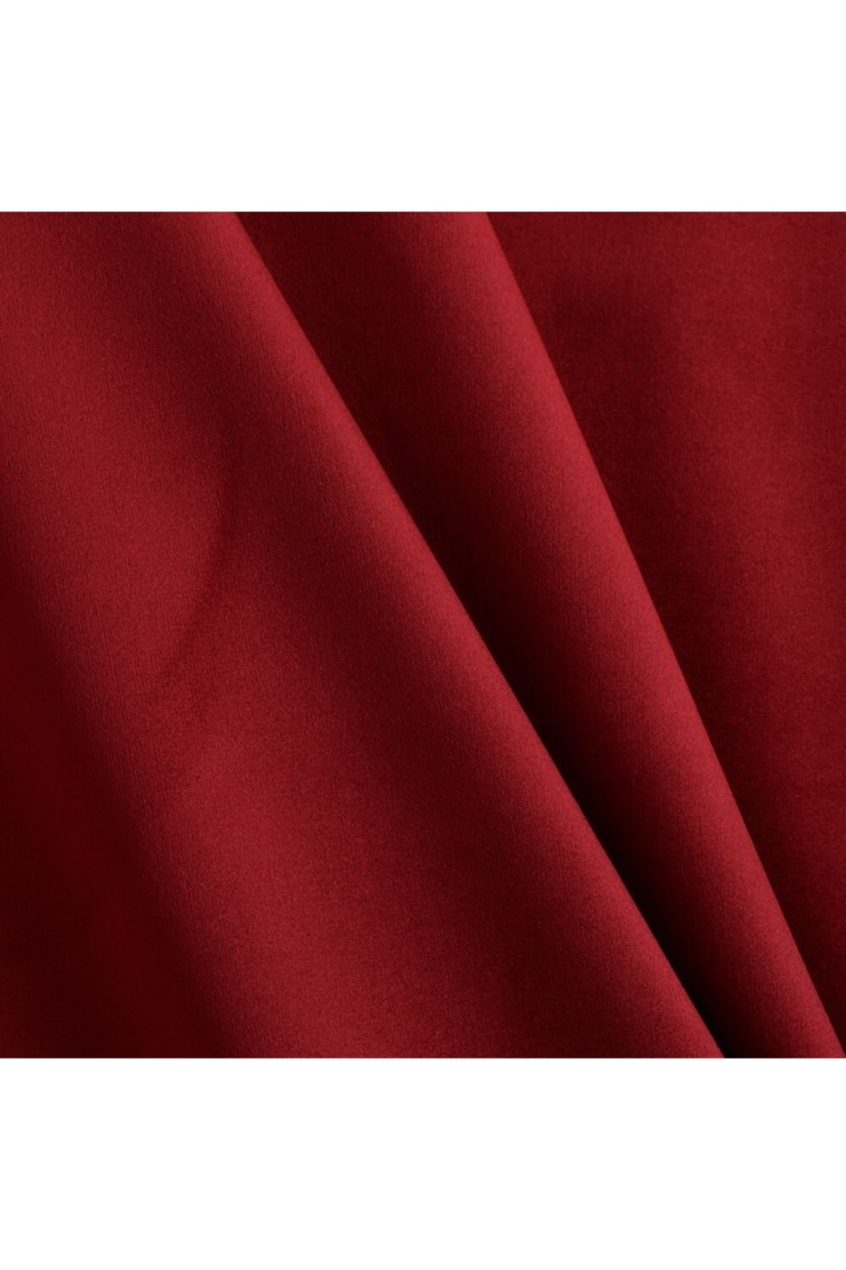 Bordo Renk Babyface Ithal Örme Kadife Döşemelik Kumaş