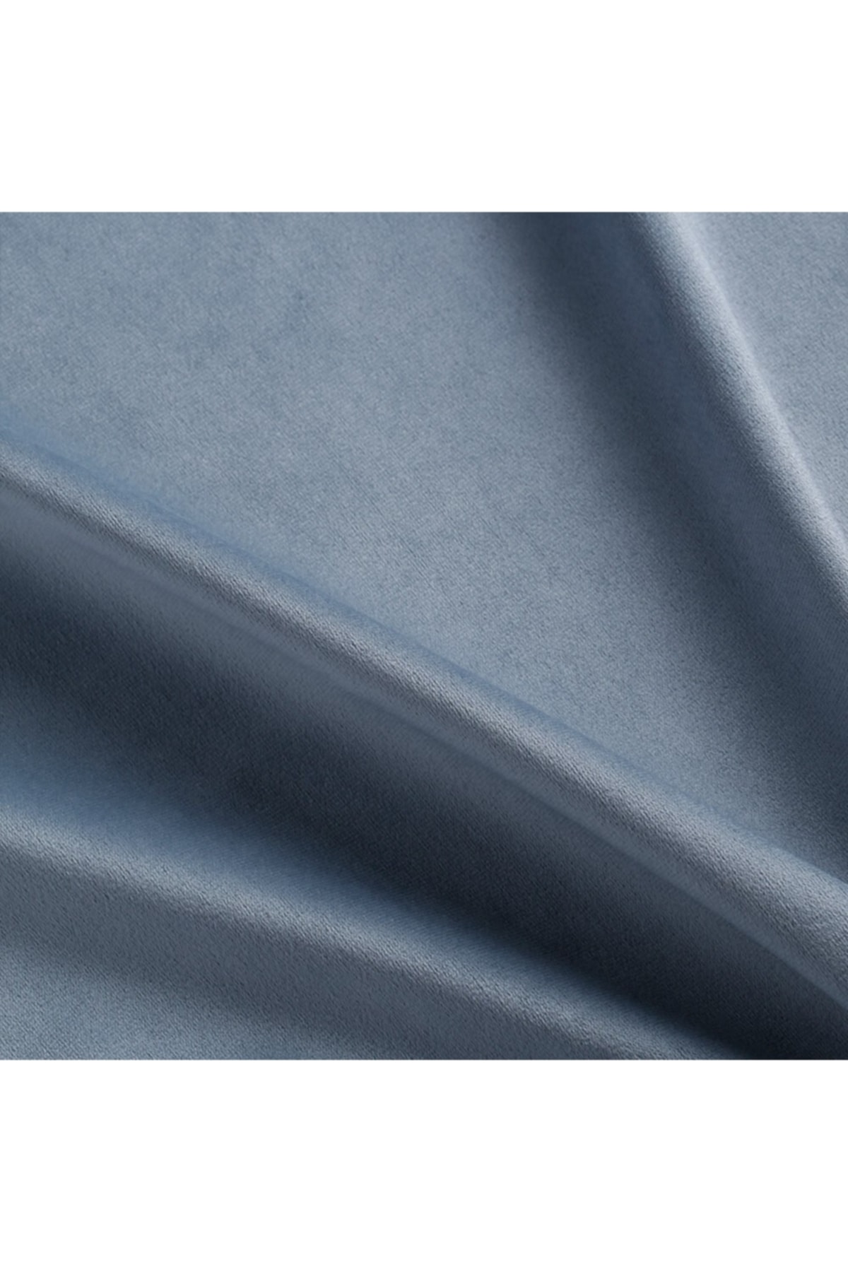 Mavi Baby Face Yerli Örme Kadife Döşemelik Kumaş