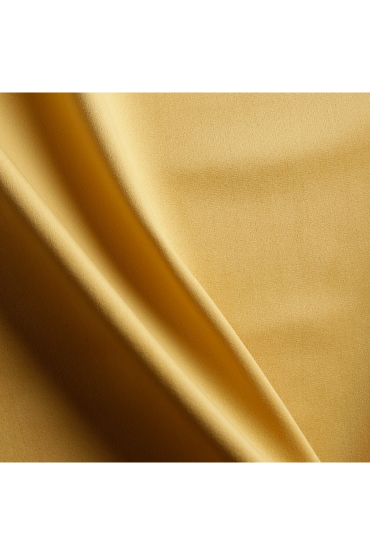 Sarı Renk Babyface Ithal Örme Kadife Döşemelik Kumaş